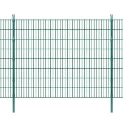 Panneaux Et Poteaux De Clôture 2D Pour Jardin 2008x1630 Mm 30 M 2