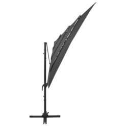 Parasol à 4 Niveaux Avec Mât En Aluminium Anthracite 250x250 Cm -Mobilier De Jardin parasol a 4 niveaux avec mat en aluminium anthracite 250x250 cm 3666722353991 944670