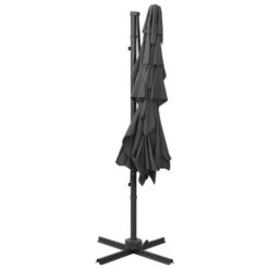 Parasol à 4 Niveaux Avec Mât En Aluminium Anthracite 250x250 Cm -Mobilier De Jardin parasol a 4 niveaux avec mat en aluminium anthracite 250x250 cm 3666722353991 944671