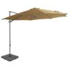Parasol Avec Base Portable Taupe 4 -Mobilier De Jardin parasol avec base portable taupe 3666722465458 739338