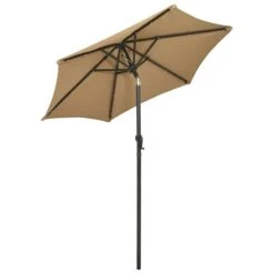 Parasol Avec Lumières LED Taupe 200x211 Cm Aluminium 16 Parasol Avec Lumières LED Taupe 200x211 Cm Aluminium -Mobilier De Jardin parasol avec lumieres led taupe 200x211 cm aluminium 3666722354462 944193