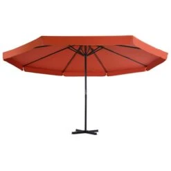 Parasol Avec Mât En Aluminium 500 Cm Terre Cuite -Mobilier De Jardin parasol avec mat en aluminium 500 cm terre cuite 3666722883016 978445