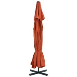 Parasol Avec Mât En Aluminium 500 Cm Terre Cuite -Mobilier De Jardin parasol avec mat en aluminium 500 cm terre cuite 3666722883016 978446