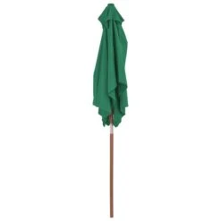 Parasol Avec Mât En Bois 150 X 200 Cm Vert 15 Parasol Avec Mât En Bois 150 X 200 Cm Vert -Mobilier De Jardin parasol avec mat en bois 150 x 200 cm vert 3666722326858 978700