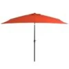 Parasol Avec Mât En Métal 300 X 200 Cm Terre Cuite -Mobilier De Jardin parasol avec mat en metal 300 x 200 cm terre cuite 3666722327015 978549