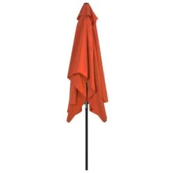 Parasol Avec Mât En Métal 300 X 200 Cm Terre Cuite -Mobilier De Jardin parasol avec mat en metal 300 x 200 cm terre cuite 3666722327015 978553