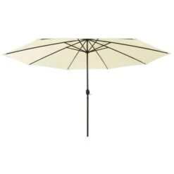 Parasol D'extérieur Avec LED Et Mât En Métal 400 Cm Sable 11 Parasol D'extérieur Avec LED Et Mât En Métal 400 Cm Sable -Mobilier De Jardin parasol d exterieur avec led et mat en metal 400 cm sable 3666722356206 942551