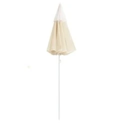 Parasol D'extérieur Avec Mât En Acier Sable 180 Cm 2 -Mobilier De Jardin parasol d exterieur avec mat en acier sable 180 cm 3666722352192 946832