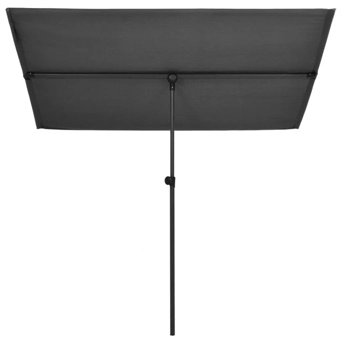 Parasol D'extérieur Avec Mât En Aluminium 180x130 Cm Anthracite 5 Parasol D'extérieur Avec Mât En Aluminium 180x130 Cm Anthracite – Image 3