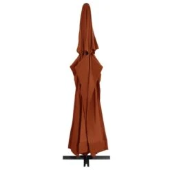 Parasol D'extérieur Avec Mât En Aluminium 600 Cm Terre Cuite -Mobilier De Jardin parasol d exterieur avec mat en aluminium 600 cm terre cuite 3666722604932 584522