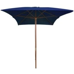 Parasol D'extérieur Avec Mât En Bois Bleu 200x300 Cm 10 Parasol D'extérieur Avec Mât En Bois Bleu 200x300 Cm -Mobilier De Jardin parasol d exterieur avec mat en bois bleu 200x300 cm 3666722413510 847418