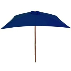 Parasol D'extérieur Avec Mât En Bois Bleu 200x300 Cm 11 Parasol D'extérieur Avec Mât En Bois Bleu 200x300 Cm -Mobilier De Jardin parasol d exterieur avec mat en bois bleu 200x300 cm 3666722413510 847419