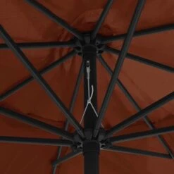 Parasol D'extérieur Avec Mât En Métal 400 Cm Terre Cuite -Mobilier De Jardin parasol d exterieur avec mat en metal 400 cm terre cuite 3666722883177 983399