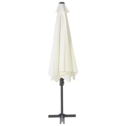 Parasol D'extérieur Avec Poteau En Acier 300 Cm Sable -Mobilier De Jardin parasol d exterieur avec poteau en acier 300 cm sable 3666722325851 979648