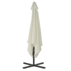 Parasol D'extérieur Déporté Avec Poteau En Acier 250 X 250 Cm Sable -Mobilier De Jardin parasol d exterieur deporte avec poteau en acier 250 x 250 cm sable 3666722325882 979628