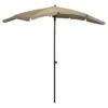 Parasol De Jardin Avec Mât 200x130 Cm Taupe -Mobilier De Jardin parasol de jardin avec mat 200x130 cm taupe 3666722352079 946898