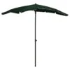 Parasol De Jardin Avec Mât 200x130 Cm Vert -Mobilier De Jardin parasol de jardin avec mat 200x130 cm vert 3666722352093 946886