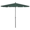 Parasol De Jardin Avec Mât 210x140 Cm Vert -Mobilier De Jardin parasol de jardin avec mat 210x140 cm vert 3666722352161 946844