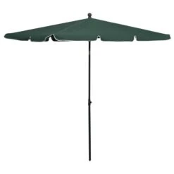 Parasol De Jardin Avec Mât 210x140 Cm Vert