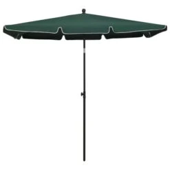 Parasol De Jardin Avec Mât 210x140 Cm Vert -Mobilier De Jardin parasol de jardin avec mat 210x140 cm vert 3666722352161 946846