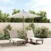 Parasol De Jardin Avec Mât En Bois Sable 198x198x231 Cm -Mobilier De Jardin parasol de jardin avec mat en bois sable 198x198x231 cm 3666722921961 1511469
