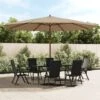 Parasol De Jardin Avec Mât En Bois Taupe 400x273 Cm 1 Parasol De Jardin Avec Mât En Bois Taupe 400x273 Cm -Mobilier De Jardin parasol de jardin avec mat en bois taupe 400x273 cm 8720845760625 1515900