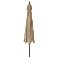 Parasol De Jardin Avec Mât En Bois Taupe 400x273 Cm -Mobilier De Jardin parasol de jardin avec mat en bois taupe 400x273 cm 8720845760625 1515904
