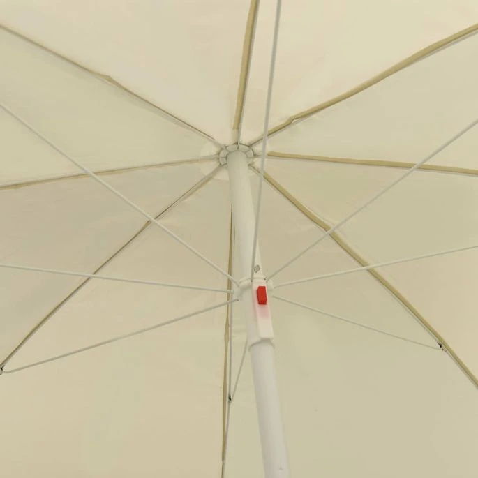 Parasol De Plage Jaune Sable 300 Cm 4 Parasol De Plage Jaune Sable 300 Cm – Image 2