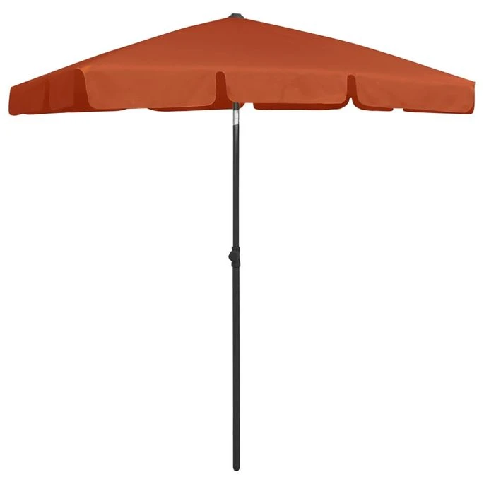 Parasol De Plage Terre Cuite 180x120 Cm 6 Parasol De Plage Terre Cuite 180x120 Cm – Image 4