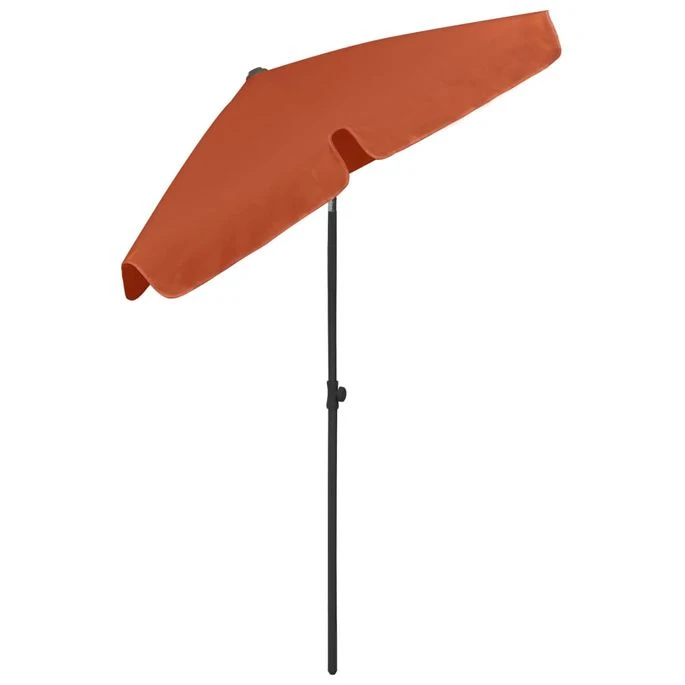 Parasol De Plage Terre Cuite 180x120 Cm 8 Parasol De Plage Terre Cuite 180x120 Cm – Image 6