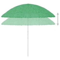 Parasol De Plage Vert 300 Cm 2 -Mobilier De Jardin parasol de plage vert 300 cm 3666722353045 946175