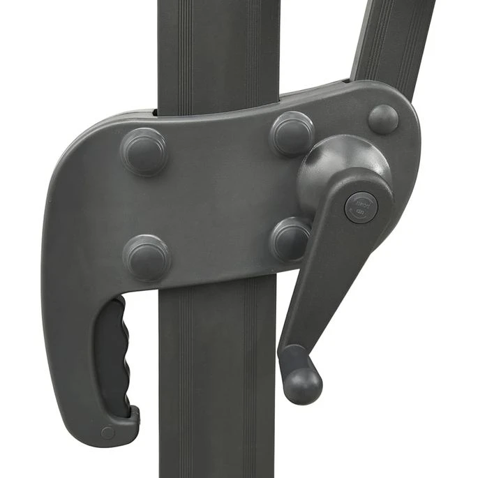 Parasol Déporté à Double Toit 300x300 Cm Bleu Azuré 9 Parasol Déporté à Double Toit 300x300 Cm Bleu Azuré – Image 7