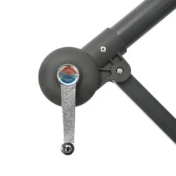 Parasol Déporté à LED Et Mât En Acier Rouge Bordeaux -Mobilier De Jardin parasol deporte a led et mat en acier rouge bordeaux 3666722313865 991664