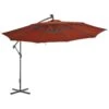 Parasol Déporté Avec Lumières LED Terre Cuite 350 Cm -Mobilier De Jardin parasol deporte avec lumieres led terre cuite 350 cm 3666722777698 944553
