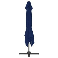 Parasol Déporté Avec Mât En Aluminium 3x3 M Bleu Azuré -Mobilier De Jardin parasol deporte avec mat en aluminium 3x3 m bleu azure 3666722521024 585180