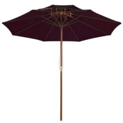 Parasol Double Avec Mât En Bois Rouge Bordeaux 270 Cm 10 Parasol Double Avec Mât En Bois Rouge Bordeaux 270 Cm -Mobilier De Jardin parasol double avec mat en bois rouge bordeaux 270 cm 3666722354257 944394