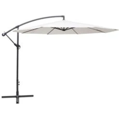 Parasol En Porte-à-faux 3,5 M Blanc Sable