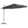Parasol En Porte-à-faux Avec Mât En Acier Anthracite 300 Cm 2 Parasol En Porte-à-faux Avec Mât En Acier Anthracite 300 Cm -Mobilier De Jardin parasol en porte a faux avec mat en acier anthracite 300 cm 3666722326391 979119
