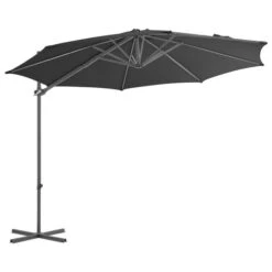 Parasol En Porte-à-faux Avec Mât En Acier Anthracite 300 Cm 13 Parasol En Porte-à-faux Avec Mât En Acier Anthracite 300 Cm -Mobilier De Jardin parasol en porte a faux avec mat en acier anthracite 300 cm 3666722326391 979121
