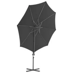 Parasol En Porte-à-faux Avec Mât En Acier Anthracite 300 Cm 14 Parasol En Porte-à-faux Avec Mât En Acier Anthracite 300 Cm -Mobilier De Jardin parasol en porte a faux avec mat en acier anthracite 300 cm 3666722326391 979122