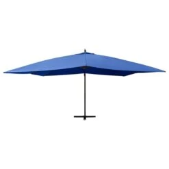 Parasol En Porte-à-faux Avec Mât En Bois 400x300 Cm Bleu Azuré 12 Parasol En Porte-à-faux Avec Mât En Bois 400x300 Cm Bleu Azuré -Mobilier De Jardin parasol en porte a faux avec mat en bois 400x300 cm bleu azure 3666722886758 1482481