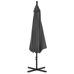 Parasol En Porte-à-feux Avec Poteau Acier 300 Cm Anthracite -Mobilier De Jardin parasol en porte a feux avec poteau acier 300 cm anthracite 3666722325943 979584