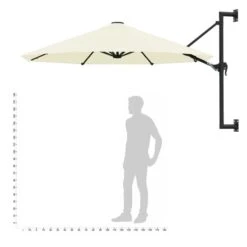 Parasol Mural Avec Mât Métallique 300 Cm Sable 19 Parasol Mural Avec Mât Métallique 300 Cm Sable -Mobilier De Jardin parasol mural avec mat metallique 300 cm sable 3666722326063 979493