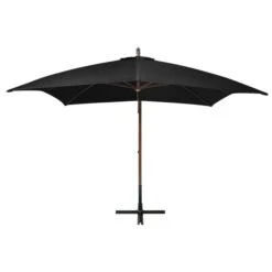 Parasol Suspendu Avec Mât Noir 3x3 M Bois De Sapin Massif -Mobilier De Jardin parasol suspendu avec mat noir 3x3 m bois de sapin massif 3666722354110 944523