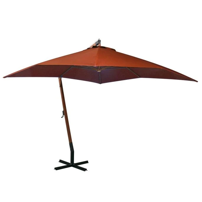 Parasol Suspendu Avec Mât Terre Cuite 3x3m Bois De Sapin Massif 3 Parasol Suspendu Avec Mât Terre Cuite 3x3m Bois De Sapin Massif