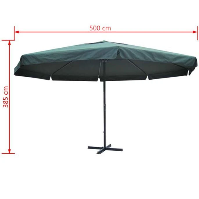 Parasol Vert Aluminium 500 Cm 7 Parasol Vert Aluminium 500 Cm – Image 5