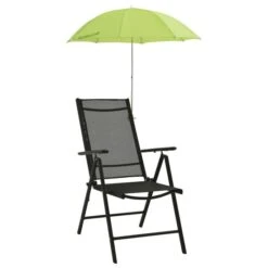 Parasols De Chaise De Camping 2 Pcs Vert 105 Cm