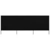 Paravent 3 Panneaux Tissu 400 X 120 Cm Noir -Mobilier De Jardin paravent 3 panneaux tissu 400 x 120 cm noir 3666722412780 848054