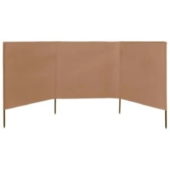 Paravent 3 Panneaux Tissu 400 X 160 Cm Taupe -Mobilier De Jardin paravent 3 panneaux tissu 400 x 160 cm taupe 3666722882774 848062