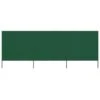 Paravent 3 Panneaux Tissu 400 X 160 Cm Vert